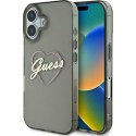 Калъф Guess - Hardcase IML Heart (GUHCP16MHCHGSPK) - iPhone 16 Plus - Black