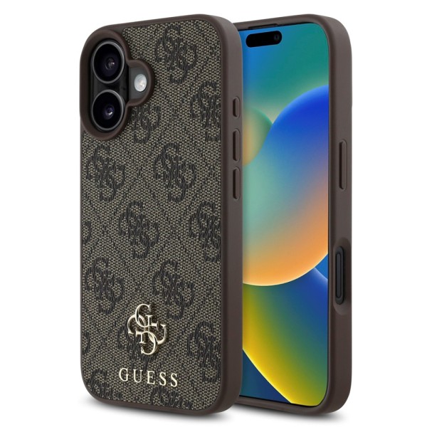 Калъф Guess - Hardcase 4G Classic MagSafe (GUHMP16SP4SM4MW) - iPhone 16 - Brown