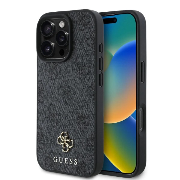 Калъф Guess - Hardcase 4G Classic MagSafe (GUHMP16LP4SM4MK) - iPhone 16 Pro - Black