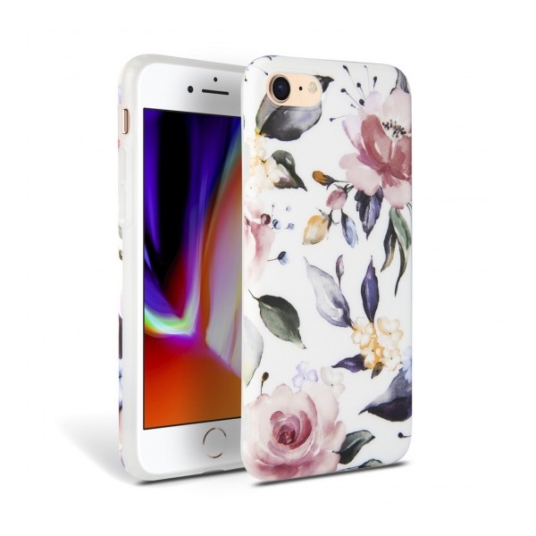 Калъф TECH-PROTECT FLORAL за iPhone 7/8/SE 2020, White
