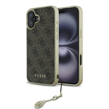 Калъф Guess - Hardcase 4G Charms Collection (GUHCP16SGF4GBR) - iPhone 16 - Brown