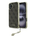 Калъф Guess - Hardcase 4G Charms Collection (GUHCP16MGF4GBR) - iPhone 16 Plus - Brown