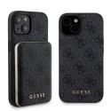 Калъф Guess - Hardcase Powerbank MagSafe (GUBPM5P15S4GEMGK) - iPhone 15 - Black