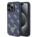 Калъф Guess - Hardcase 4G Triangle Metal Logo (GUHCP15XPG4GPB) - iPhone 15 Pro Max - Blue