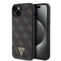 Калъф Guess - Hardcase 4G Triangle Metal Logo (GUHCP15MPG4GPK) - iPhone 15 Plus - Black