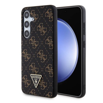 Калъф Guess - Hardcase 4G Triangle Metal Logo (GUHCS24MPG4GPK) - Samsung Galaxy S24 Plus - Black