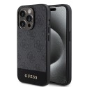 Калъф Guess - Hardcase 4G Stripe Collection (GUHCP15LG4GLGR) - iPhone 15 Pro - Grey