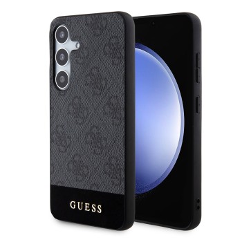 Калъф Guess - Hardcase 4G Stripe Collection (GUHCS24MG4GLGR) - Samsung Galaxy S24 Plus - Black