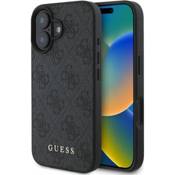 Калъф Guess - Hardcase 4G Classic (GUHCP16SG4GFGR) - iPhone 16 - Black