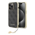 Калъф Guess - Hardcase 4G Charms Collection (GUHCP15XGF4GGR) - iPhone 15 Pro Max - Grey