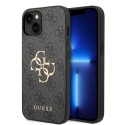 Калъф Guess - Hardcase 4G Big Metal Logo (GUHCP15S4GMGGR) - iPhone 15 - Grey