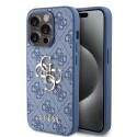 Калъф Guess - Hardcase 4G Big Metal Logo (GUHCP15L4GMGBL) - iPhone 15 Pro - Blue