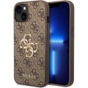 Калъф Guess - Hardcase 4G Big Metal Logo (GUHCP15S4GMGBR) - iPhone 15 - Brown