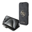 Калъф Guess - Book 4G (GUBKP15L4GMGGR) - iPhone 15 Pro - Grey