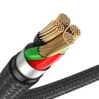 Baseus 16x Type C nylon Комплект Led USB Кабел, 3A, 1m.