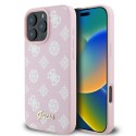 Калъф Guess - Peony Script MagSafe (GUHMP16LPGPYSP) - iPhone 16 Pro - Pink