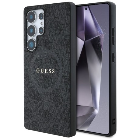 Калъф Guess - 4G Ring Classic Logo MagSafe (GUHMS25LG4GFRK) - Samsung Galaxy S25 Ultra - Black