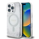 Калъф Guess - Hardcase Resin Gradient Glitter MagSafe (GUHMP16XRGRGES) - iPhone 16 Pro Max - Silver