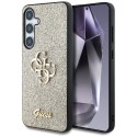 Калъф Guess - Glitter Script Big 4G Logo (GUHCS25SHG4SGD) - Samsung Galaxy S25 - Gold