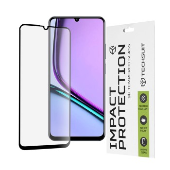 Стъклен Протектор Techsuit - 111D Full Cover / Full Glue Glass - Realme Note 60 - Black