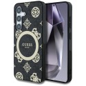 Калъф Guess - IML Peony On 4G Background MagSafe (GUHMS25SH4PYEEK) - Samsung Galaxy S25 - Black