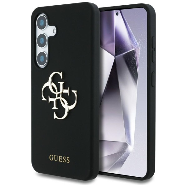 Калъф Guess - Silicone 4G Big Metal Logo (GUHCS25SS4SMDK) - Samsung Galaxy S25 - Black