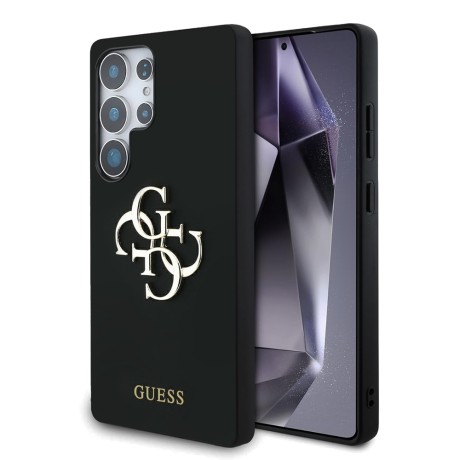 Калъф Guess - Silicone 4G Big Metal Logo (GUHCS25LS4SMDK) - Samsung Galaxy S25 Ultra - Black