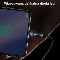 180° USB Кабел Micro USAMS U60, 2A, 1m, Green