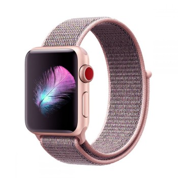 Каишка TECH-PROTECT NYLON за Apple Watch 1/2/3/4/5 (42/44mm), Pink Sand