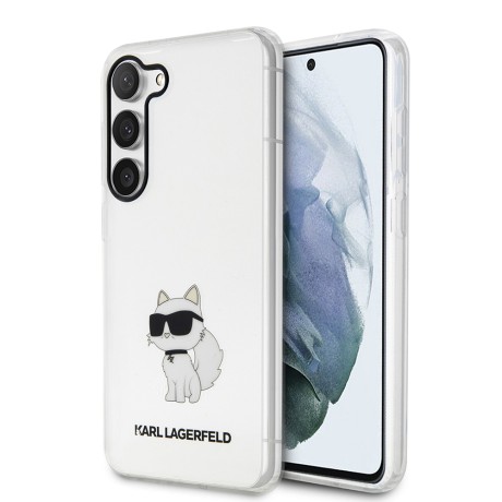 Калъф Karl Lagerfeld - Hardcase Transparent (KLHCS23SHNCHTCT) - Samsung Galaxy S23 - Ikonik Choupette