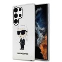 Калъф Karl Lagerfeld - Hardcase Transparent (KLHCS23LHNIKTCT) - Samsung Galaxy S23 Ultra - Ikonik Karl Lagerfeld