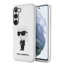 Калъф Karl Lagerfeld - Hardcase Transparent (KLHCS23MHNIKTCT) - Samsung Galaxy S23 Plus - Ikonik Karl Lagerfeld