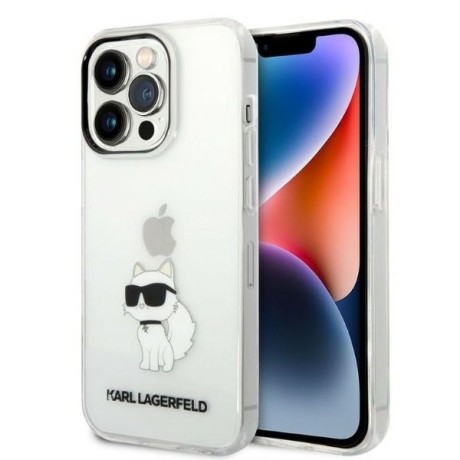 Калъф Karl Lagerfeld - Hardcase Transparent (KLHCP14XHNCHTCT) - iPhone 14 Pro Max - Ikonik Choupette