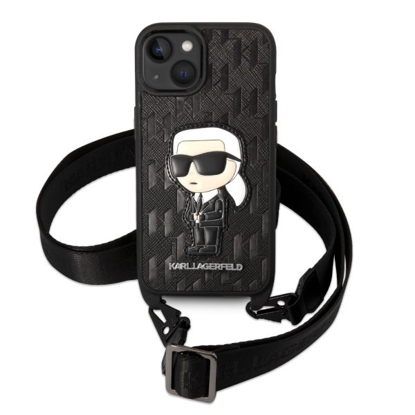 Калъф Karl Lagerfeld - Hardcase Monogram (KLHCP14SSTKMK) - iPhone 14 - Ikonik Patch