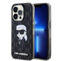 Калъф Karl Lagerfeld - Hardcase Monogram (KLHCP15LHNKMKLK) - iPhone 15 Pro - Ikonik