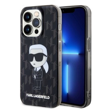 Калъф Karl Lagerfeld - Hardcase Monogram (KLHCP15LHNKMKLK) - iPhone 15 Pro - Ikonik