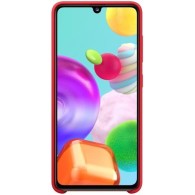 Калъф Samsung Silicone за Galaxy A41, Red