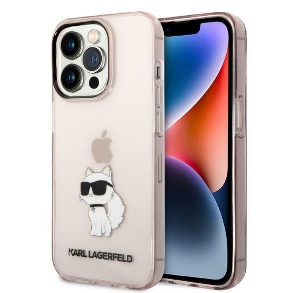 Калъф Karl Lagerfeld - Hardcase (KLHCP14LHNCHTCP) - iPhone 14 Pro - Pink Ikonik Choupette