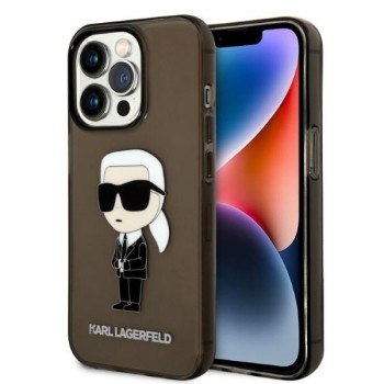 Калъф Karl Lagerfeld - Hardcase (KLHCP14LHNIKTCK) - iPhone 14 Pro - Ikonik Karl Lagerfeld