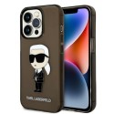 Калъф Karl Lagerfeld - Hardcase (KLHCP14XHNIKTCK) - iPhone 14 Pro Max - Ikonik Karl Lagerfeld