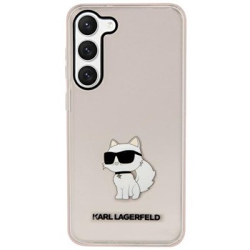 Калъф Karl Lagerfeld - Hardcase (KLHCS23MHNCHTCP) - Samsung Galaxy S23 Plus - Pink Ikonik Choupette