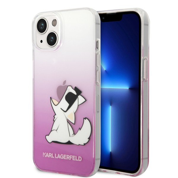 Калъф Karl Lagerfeld - Hardcase (KLHCP14MCFNRCPI) - iPhone 14 Plus - Pink Choupette Fun