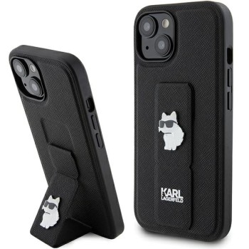 Калъф Karl Lagerfeld - Saffiano Gripstand (KLHCP15SGSACHPK) - iPhone 15 - Choupette