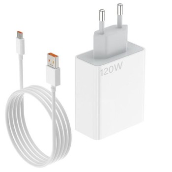 Оригинално зарядно Xiaomi 120W charging combo за Xiaomi Redmi Note 14 Pro+ Plus