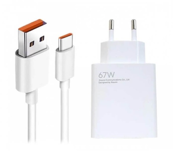 Оригинално зарядно Xiaomi 67W, Charging combo за Xiaomi Redmi Note 14