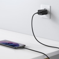 Захрядно Baseus Super Si Quick Charger 1C, 25W, USB-C, Черен