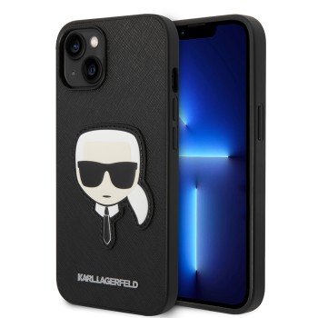 Калъф Karl Lagerfeld - Saffiano (KLHCP14MSAPKHK) - iPhone 14 Plus - Karl`s Head