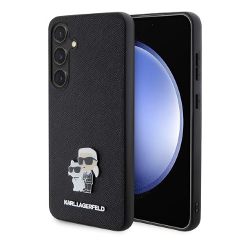 Калъф Karl Lagerfeld - Saffiano (KLHCS24MPSAKCMPK) - Samsung Galaxy S24 Plus - Karl&Choupette Metal Pin