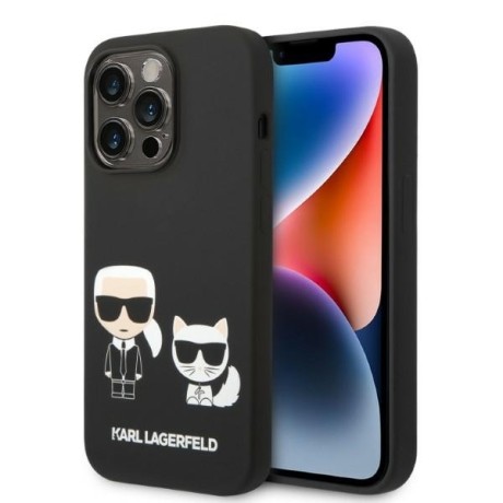 Калъф Karl Lagerfeld - Silicone Liquid MagSafe (KLHMP14XSSKCK) - iPhone 14 Pro Max - Karl&Choupette