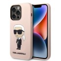 Калъф Karl Lagerfeld - Silicone MagSafe (KLHMP14XSNIKBCP) - iPhone 14 Pro Max - Pink Ikonik